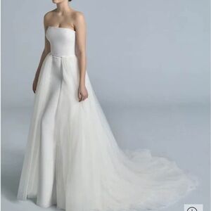 Bridal overskirt size 10 pronovias Angela overskirt